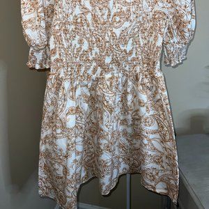 Women's Puff Sleeve Mini Dress with Southern Flare